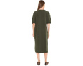 Платье Eileen Fisher миди из махры с воротником-хомутом