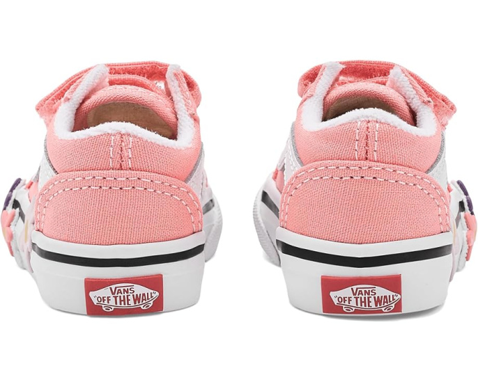 Vans Old Skool V Flower кроссовки с цветочной вышивкой для малышей