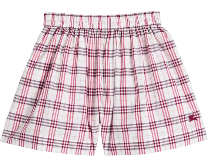 Burberry Kids Шорты Marcy с клетчатым принтом и шнурком