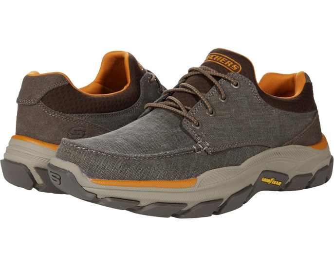 Relaxed Fit Respected Loleto от Skechers коричневые с парусиновым верхом