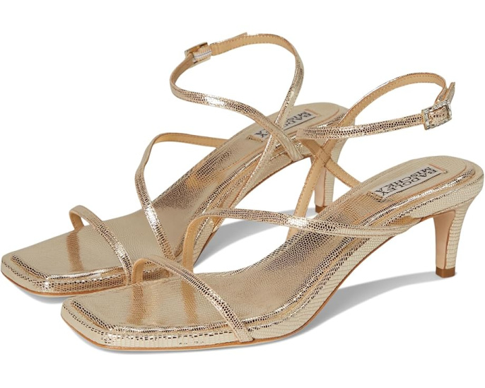 Badgley Mischka Gracelyn туфли на низком каблуке с ремешками и тиснением под змею