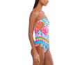 BECCA Mijas Casey Hankercheif Tankini Top с принтом