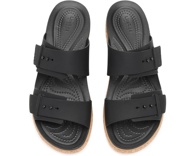 Босоножки Crocs Brooklyn Buckle Low Wedge на платформе