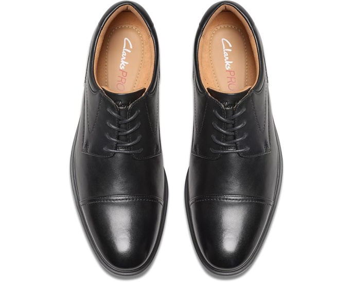 Оксфорды Clarks Eldredge Cap с мыском и резиновой подошвой