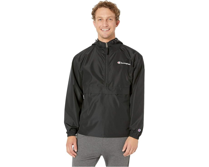 Куртка Champion Stadium Packable Jacket черная непромокаемая