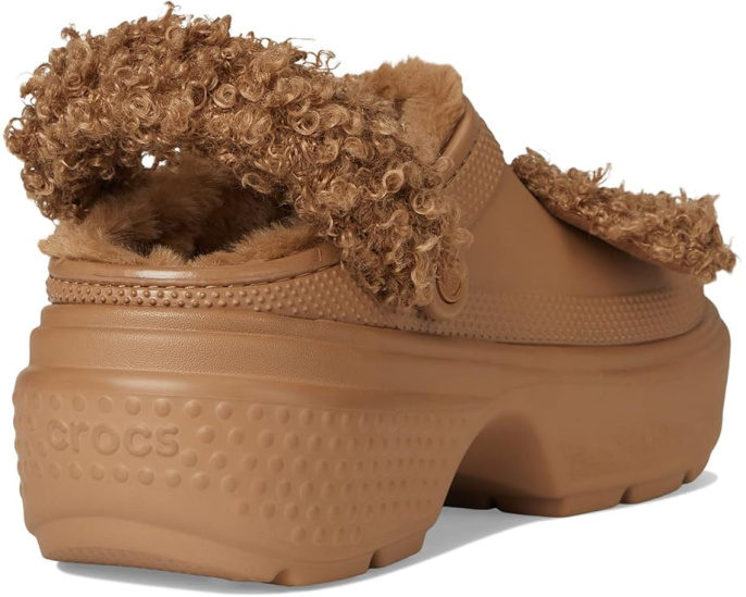 Сабо Crocs Stomp Lined Clogs с искусственным мехом и массивной подошвой