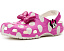 Кроксы Crocs Kids Disney Микки Маус с розовым бантом и стразами