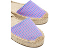 Босоножки Soludos Vichy Lauren Lace-up с завязками и клетчатым верхом