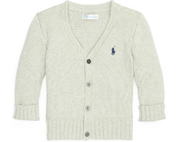 Детский кардиган Polo Ralph Lauren Kids с V-образным вырезом и вышитым пони