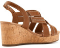 Сандалии Clarks Sabina Sling на пробковом клине с регулируемым ремешком