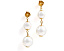 Линейные серьги Golden Bloom Linear Earrings от Kate Spade New York с жемчугом