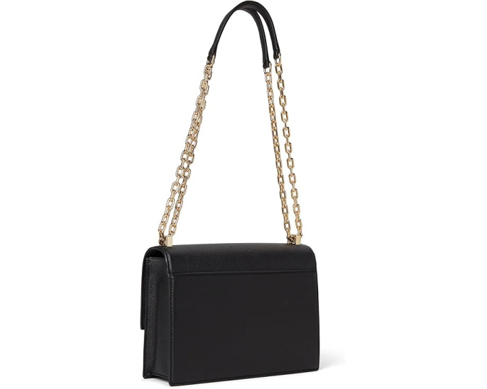 Плечевая сумка Kate Spade New York Deco с цепным ремнем из тисненой кожи