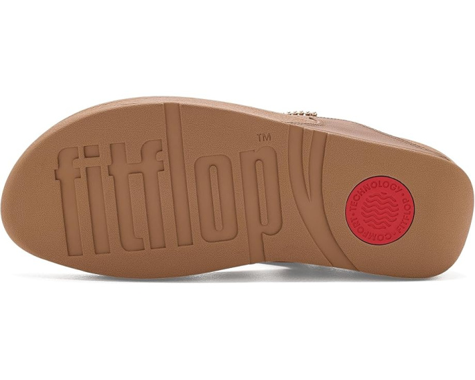 Сандалии Lulu Beaded FitFlop с открытым носом и ремешком на перемычке