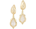 Kendra Scott серьги Adriana Scallop Frame Huggie с гребешковой оправой