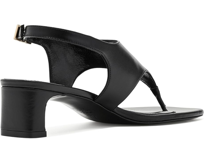 Сандалии Stuart Weitzman Baby Babette Thong на каблуке черные