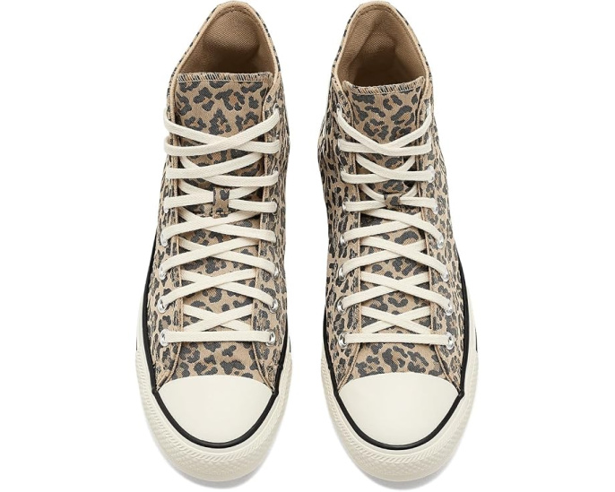 Кеды Converse Chuck Taylor All Star Leopard Jacquard с леопардовым принтом