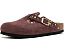 Клоги Birkenstock Boston Rivets с заклепками из замши перцового цвета
