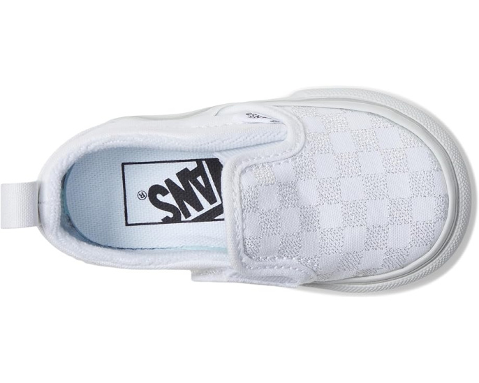 Кеды Vans Slip-On V детские с серебристым узором
