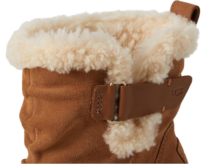 Ботильоны UGG Moxy Pull On на платформе 3.2 дюйма (8.13 см) с меховым воротником из овчины