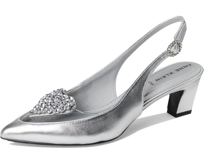 Туфли Inviting на каблуке Anne Klein с камнем