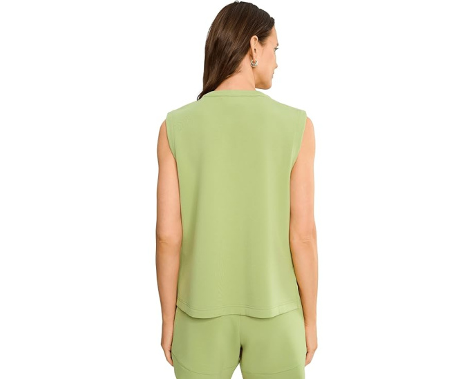 Varley топ Simmons 1/2 Zip Tank с половинной молнией зеленый