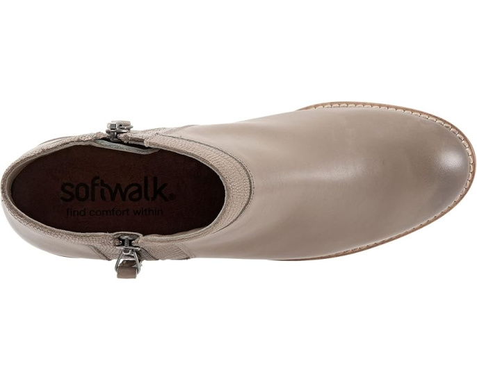 Ботинки SoftWalk Rubi из кожи на наборном каблуке