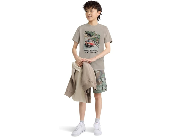 Футболка Joyride Tee для детей от abercrombie kids с принтом