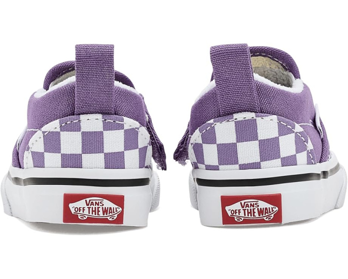 Детские кеды Vans Slip-On V клетчатые без шнуровки
