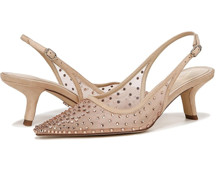 Sam Edelman Bianka Sling Mesh босоножки на каблуке