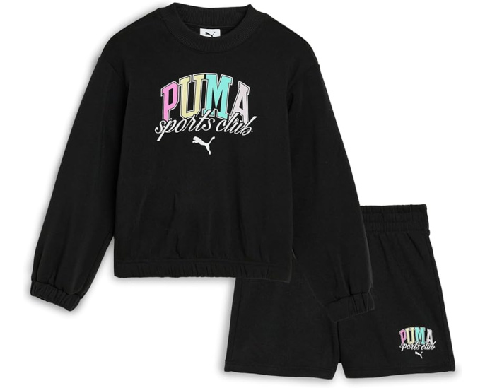 Детский набор Puma пуловер с круглым вырезом и шорты
