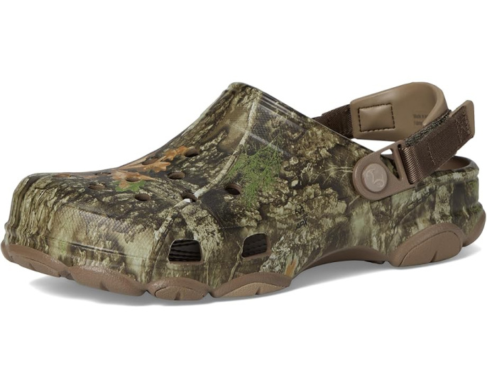 Кроксы Classic All-Terrain Clogs с камуфляжным принтом и ремешком
