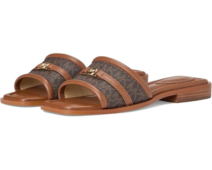 Сланцы Mandy Slide Sandal MICHAEL Michael Kors с декоративным элементом MK