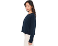 Кроп-свитшот Eileen Fisher из окрашенного в готовом виде велюра