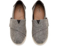 TOMS Alpargata для малышей с квадратным носком темно-коричневый