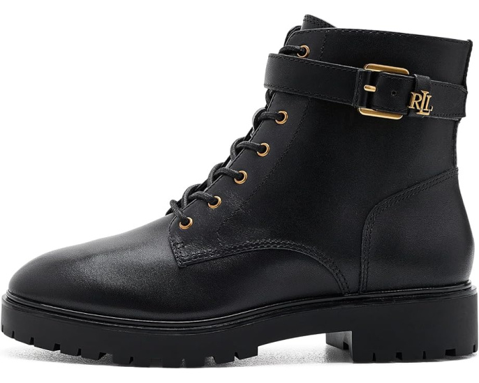 Allyson Calfskin Logo-Keeper Booties