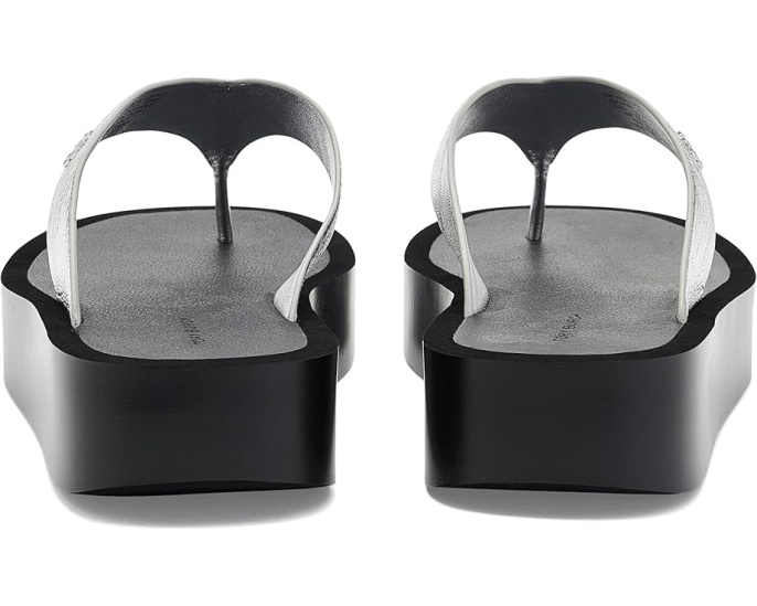 Кожаные шлепанцы Leather Platform Flip Flop от Tory Burch на платформе