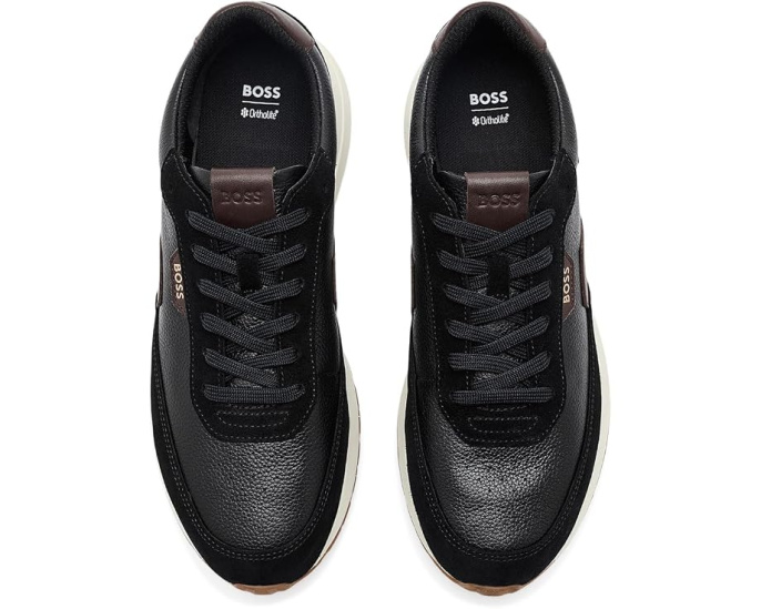 Кроссовки BOSS Vinston Low Profile Leather с круглым носком