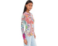 Прозрачная рубашка Mcdreamer на пуговицах Johnny Was с калейдоскопическим принтом