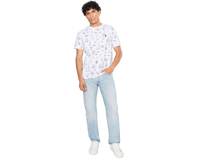 Футболка Polo Ralph Lauren Classic Fit Nautical Jersey с принтом