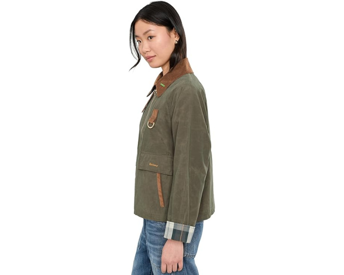 Куртка Barbour Icons Spey с защитой от дождя и воротником со шнуром