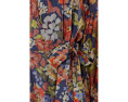 Dolman Sleeve One Tier Mini Dress with Self Belt