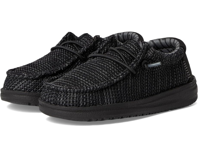 Детские слипоны Hey Dude Wally Stretch Sox с эластичными шнурками