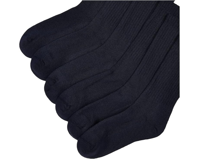 Boys Seamless Half Cushion Sport Crew Socks 6 Pair Pack