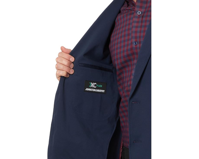 Johnston & Murphy Блейзер Xc Flex Knit с эластичной тканью и отворотами