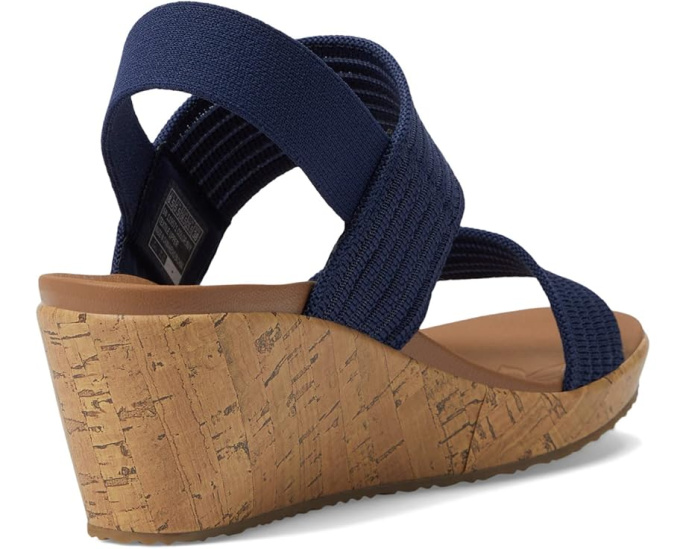 Босоножки Skechers Beverlee Sheer Luck на клине с прозрачным верхом