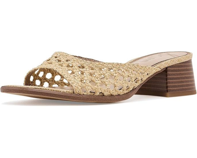 Sam Edelman Fynn сандалии на квадратном каблуке и плетеным ремешком из рафии
