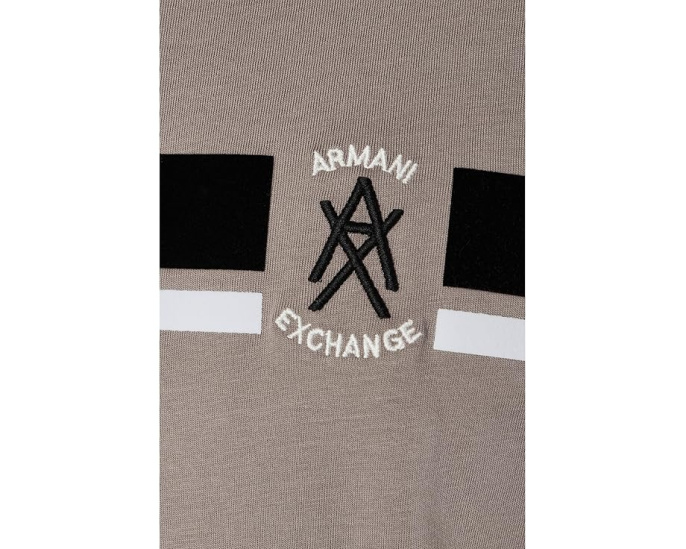 Футболка Armani Exchange с коротким рукавом и флокированным логотипом из мягкого джерси