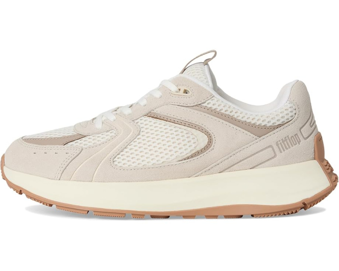 Кроссовки F-Mode Flow на платформе FitFlop из замши и сетки