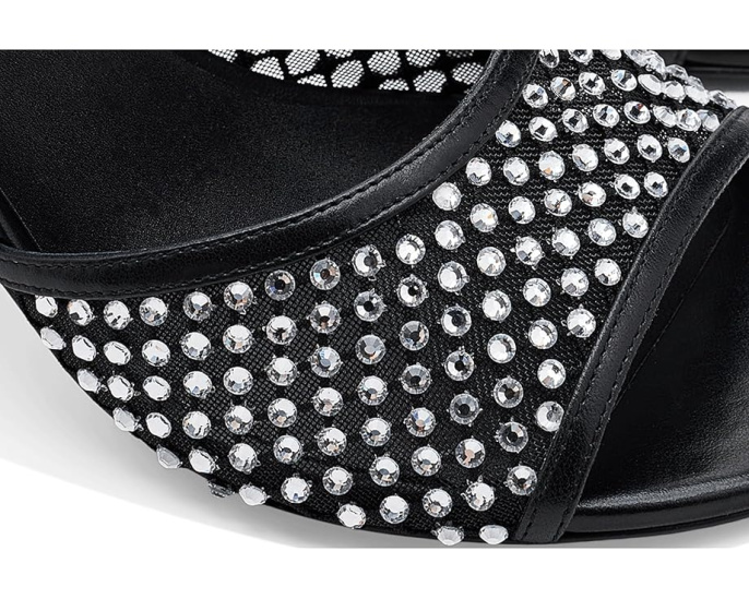 Сланцы Stuart Weitzman Bareitall Shine с блестками и стулом