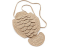 Madewell подвесной чехол для телефона Fish Pouch из соломки